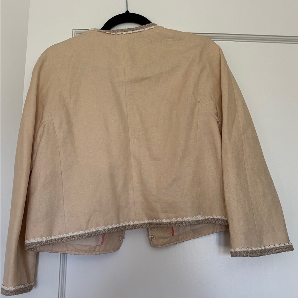 J. Crew Cream Blazer with Trim - Picture 4 of 4